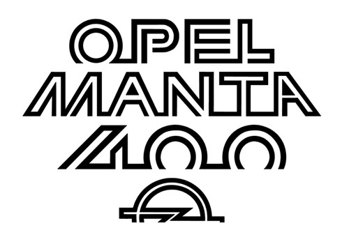 Opel manta 400 sticker - opel,