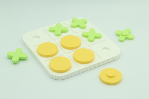 Colourful noughts crosses - &,