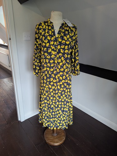 Zara navy blue - blue, yellow