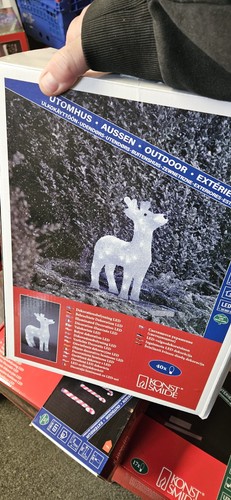 Konstsmide acrylic reindeer - konstsmide,