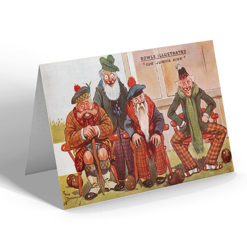 Notelet vintage bowls humour - notelet,