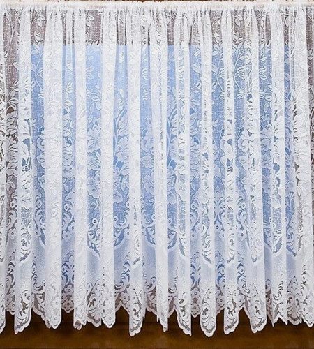 Ankara thick white floral lace - ankara,