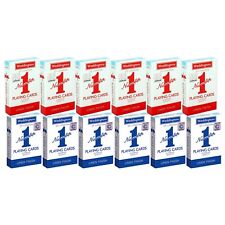 Waddingtons of London Playing Cards Superior Quality 6 Blue and 6 Red (12 packs)