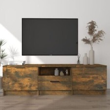 TV Cabinet Engineered Wood Entertainment Media Storage Unit Television Table