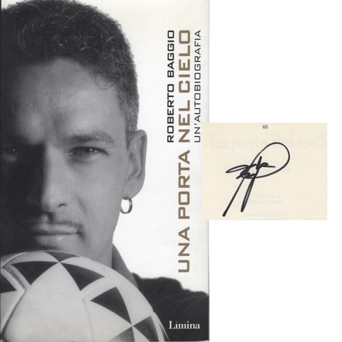 Roberto baggio book autograph - roberto,