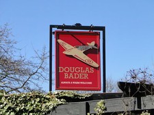 Photo Pub 12x8 (A4) The sign of the 'Douglas Bader' public house  c2017