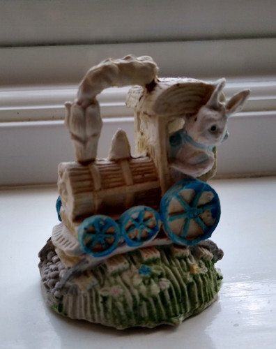 Rabbit train ornament 4 - rabbit,