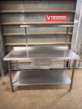 Commercial Stainless Steel Table & Pass (150cm) | Read Descrip For Delivery V739