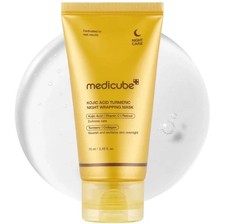 Medicube Kojic Acid,Turmeric Night Wrapping Mask 75ml  Vitamin C Retinol