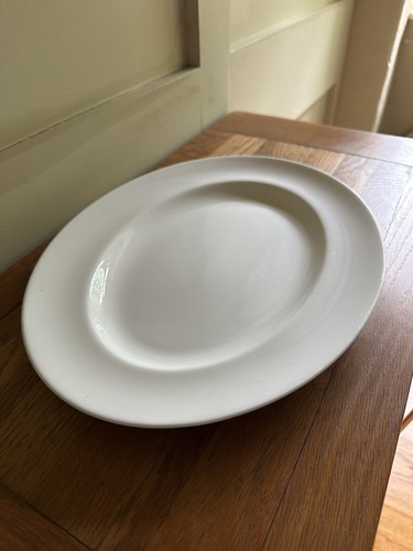 White porcelain oval food - white,