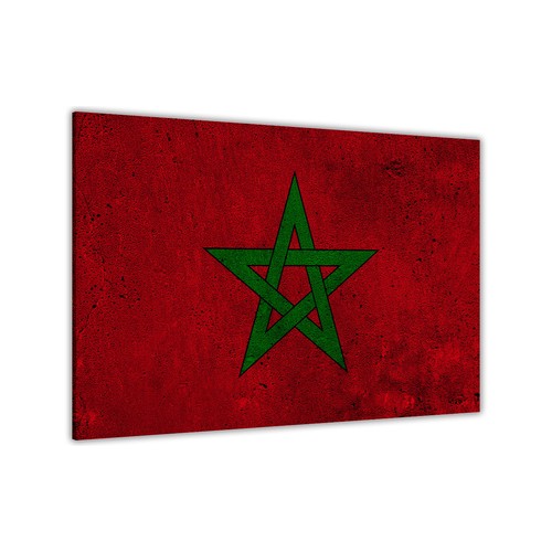 Morocco flag canvas wall - morocco, art