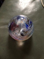 Whitefriars Heavy Glass Paperweight Marked Tahiti 1971