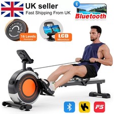 Magnetic Rowing Machine Rower with LCD Monitor Home Gym Fitness Cardio Workout