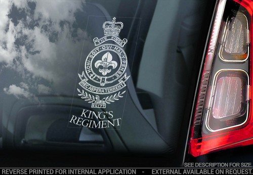 Kings regiment car sticker - regiment,