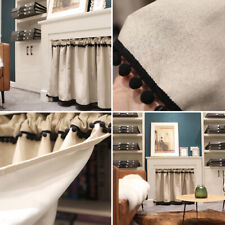 Short Curtain Half Valance Kitchen Cabinet Door Window Drape Cafe Home Decor