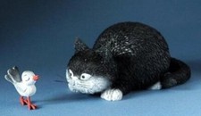 Dubout Cat Statue "Got You"