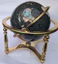 Revolving World Globe Gemstone