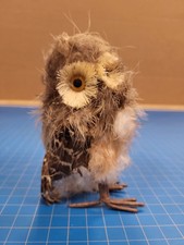 Vintage Feather Owl Figurine