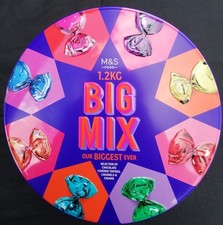 M&S BIG MIX TINNED CHOCOLATES 1.2KG SEALED IDEAL CHRISTMAS PRESENT