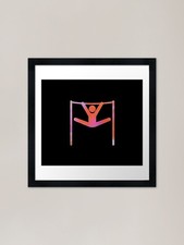 Horizontal Bar Tie Dye Framed