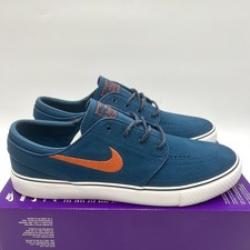 Nike SB Zoom Janoski OG+ Trainers Uk9 Eu44 Blue Skate Shoes Suede RRP£84