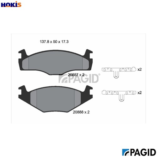 Brake pad set disc - disc,