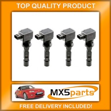 MX5 Ignition Spark Plug Direct Coil Packs x4 Mazda MX-5 Mk3 NC 2.0L 2005>2015