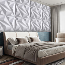 3D PVC Interior Wall Panels Matt White Ceiling Cladding Tiles Covering Sheets