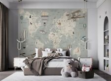 Map of the World 6 Panel