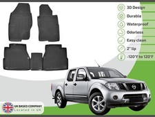 3D Car Mats Rubber Floor Mats For Nissan Navara 3 D40 STX 2005-2015 Allweather