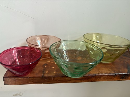 Set coloured bright glass - set,