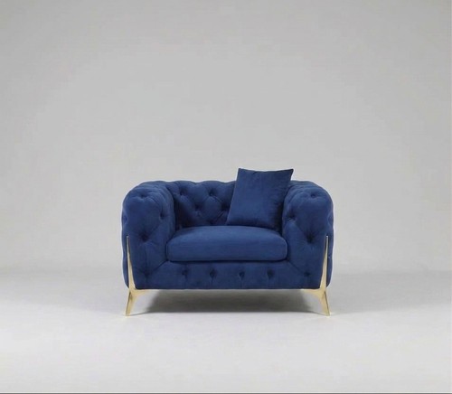 Elegant velvet sofa set with - set,