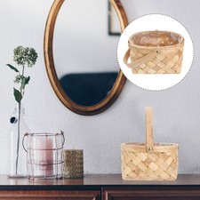  Wicker Storage Basket Wooden