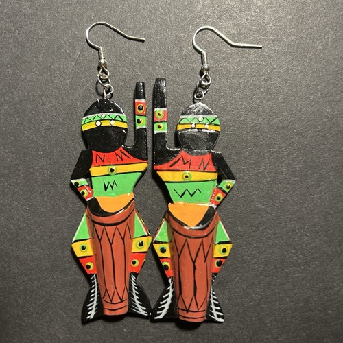 Vintage drummer earrings - vintage,