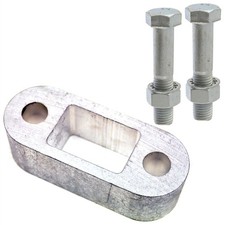 Large Tow Bar Ball Spacer Extension Trailers Caravans 1.5" & 90mm Bolts Extender