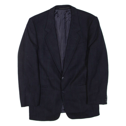 Mens blazer jacket blue wool - jacket,