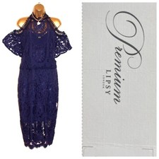 Lipsy VIP Navy Embroidered