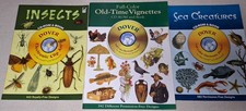 3 Dover Clip Art Books