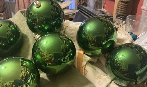 Six large green - six,