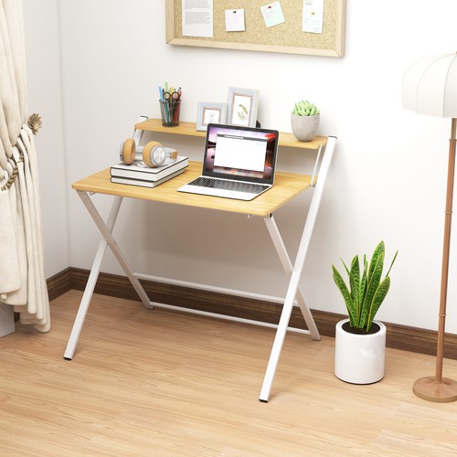 Homcom folding desk with - folding,