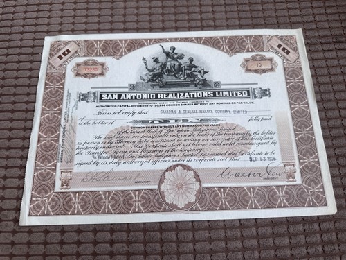 1926 san antonio realizations - antonio,