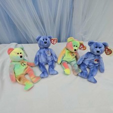 Set Of Four “Peace” Themed Ty Beanie Babies (Bears) With Tags