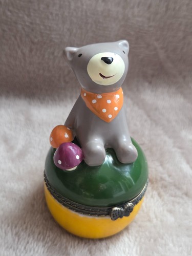Limoges inspired ceramic dog - limoges,