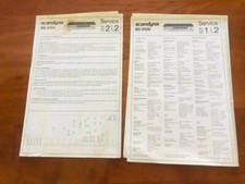 SCANDYNA SD2100 GENUINE SERVICE SHEETS