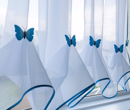 Butterfly voile curtain - butterfly,