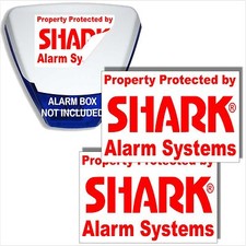 2  x Burglar Alarm Bell Box Stickers-Signs-Security Solutions-Landscape Design
