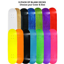 10 Pro Skateboard Decks Blank Choose Your Color + Size (7.75" 8.0" 8.25" 8.5")