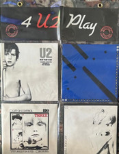 U2   4 U2 Play 4 x 7" Vinyl Singles Pack Ireland  RARE CBS SUNBURST LABEL  NEW