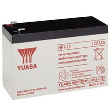 2 x YUASA 12V 7AH LEAD ACID Rechargeable Battery Mobility AQUASOOTHE TraveLite