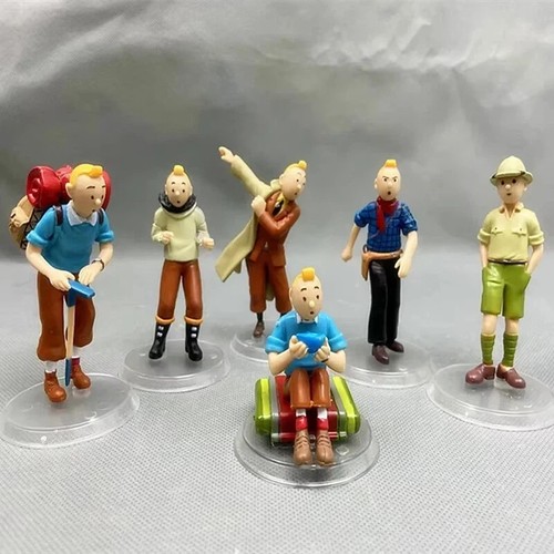 6pcs the adventures tintin - adventures,